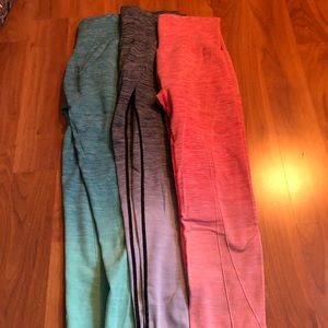 BUNDLE!! 3 ombré leggings